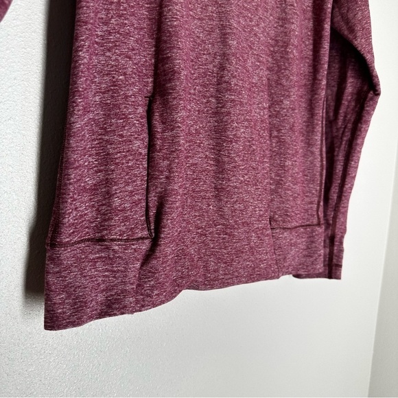 Lululemon Make A Move Long Sleeve Top Heathered Red Grape Size 6 Women Cowl Neck - Picture 11 of 11